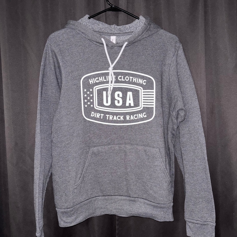 Bella Canvas Gray Sweatshirt USA Graphic
